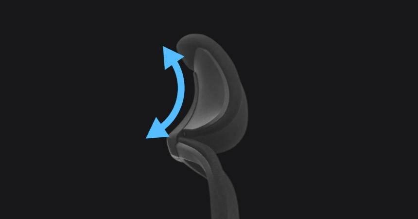 Zagłówek z łukiem regulacji fotela VOYAGER